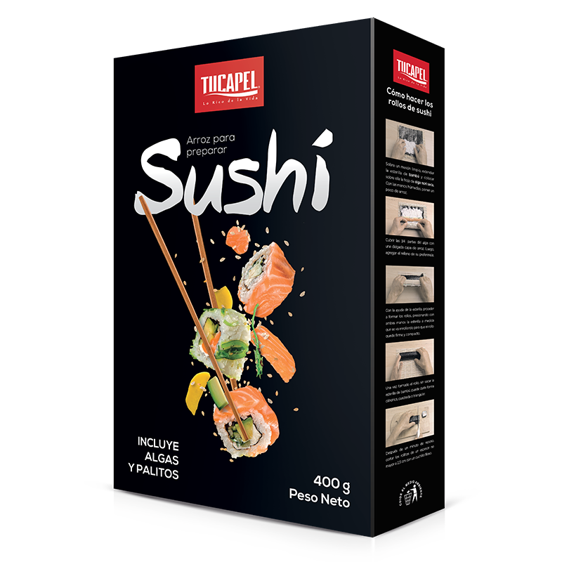400 rollos de sushi todos los días. 